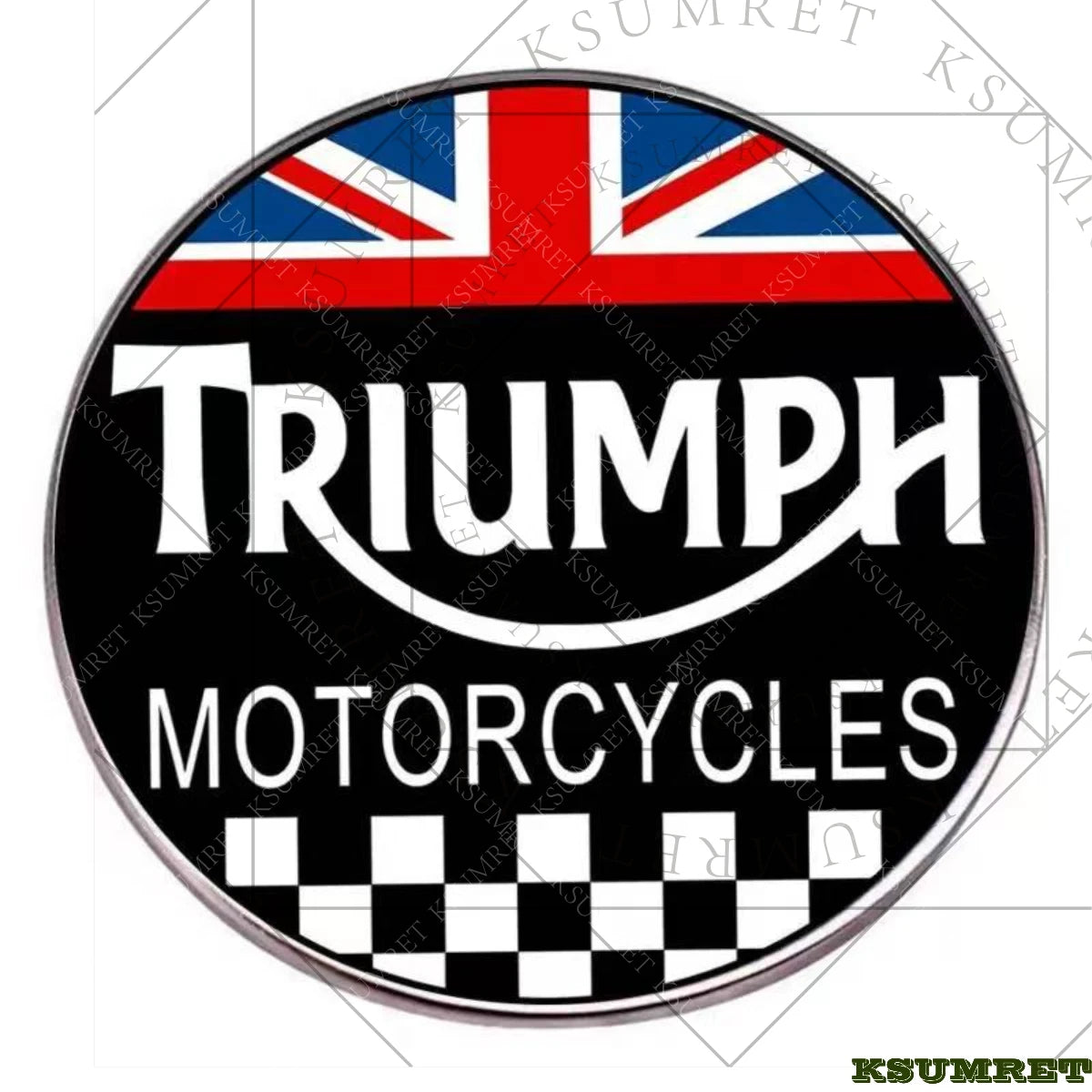 สติ๊กเกอร์ติดถังมอเตอร์ไซค์ Retro Union Flag