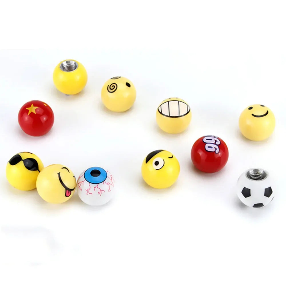 4 Pcs Tire Valve Caps – Funny & Functional 