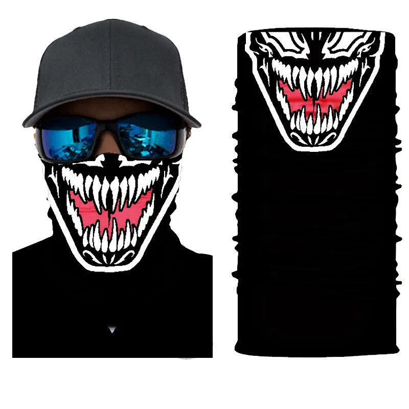 3D Ghost Skull Bandana 