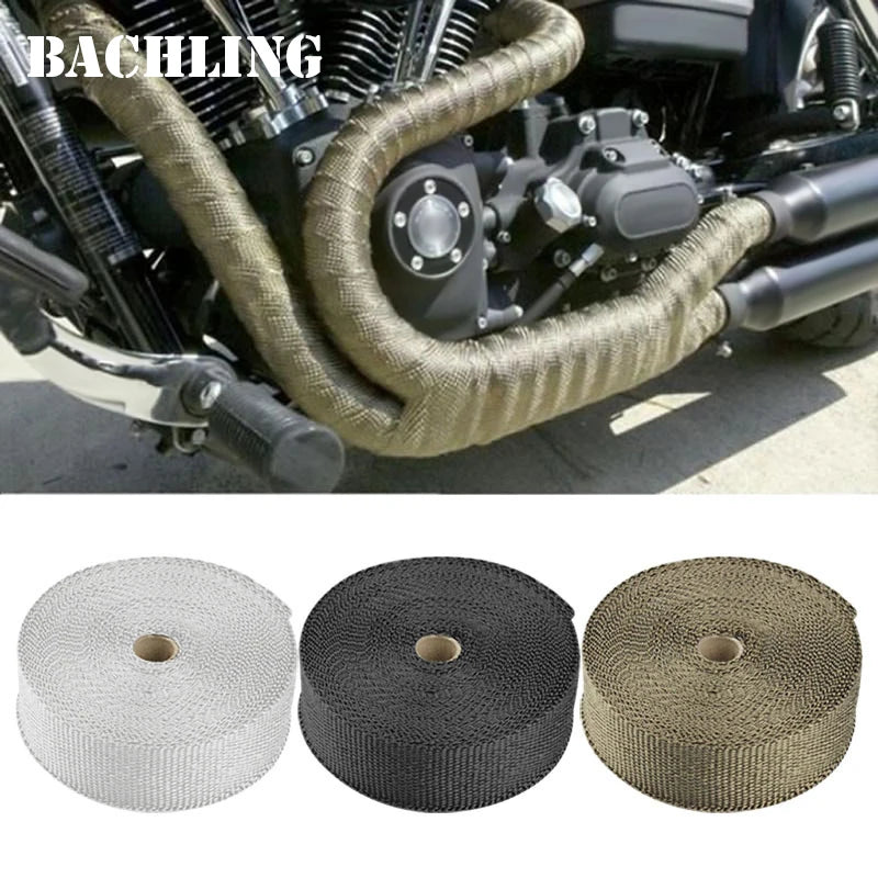 Motorcycle Exhaust Thermal Tape – Header Wrap Glass Fiber 1/2M