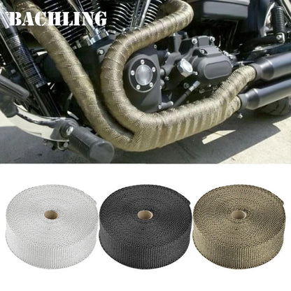 Motorcycle Exhaust Thermal Tape – Header Wrap Glass Fiber 1/2M