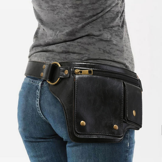 Motorcycle Style Waist Bag Retro 