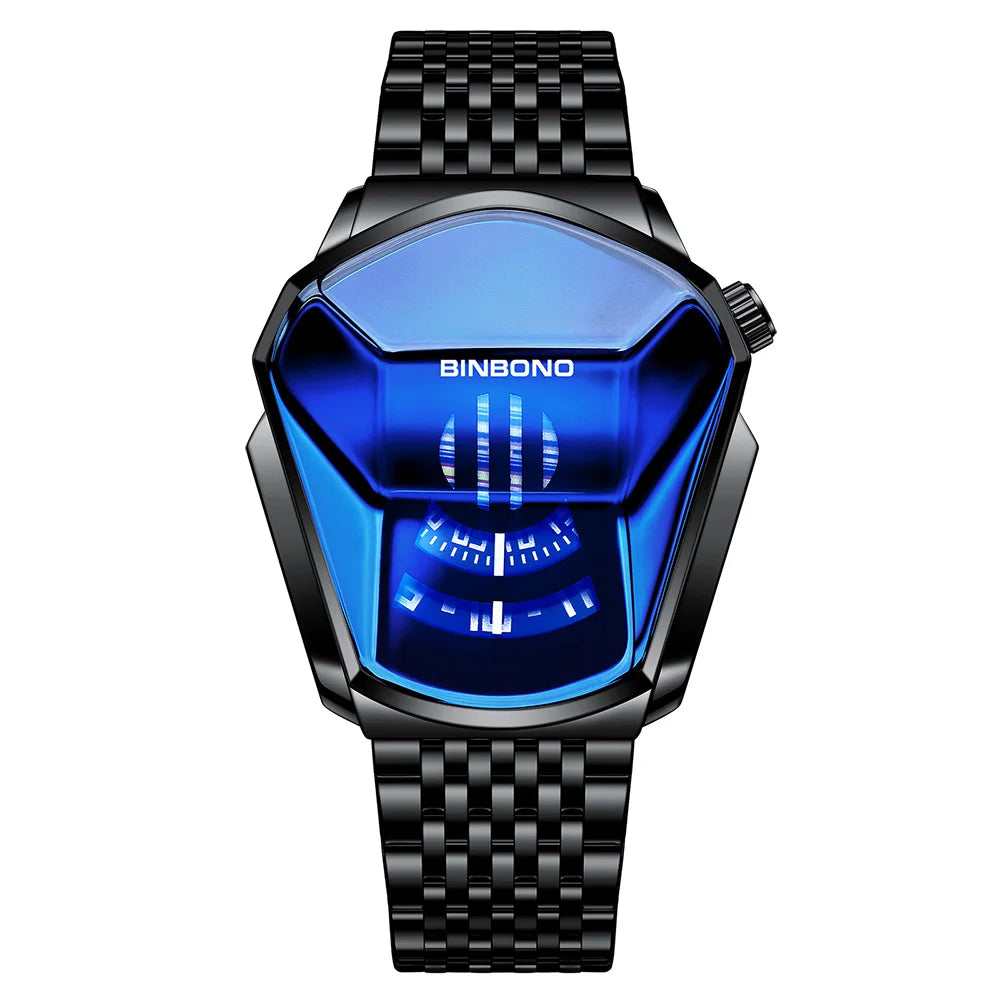 Geometric Shield Luxury Watch