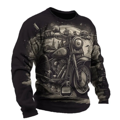 Motorcycle Vintage Long Sleeve Shirt 