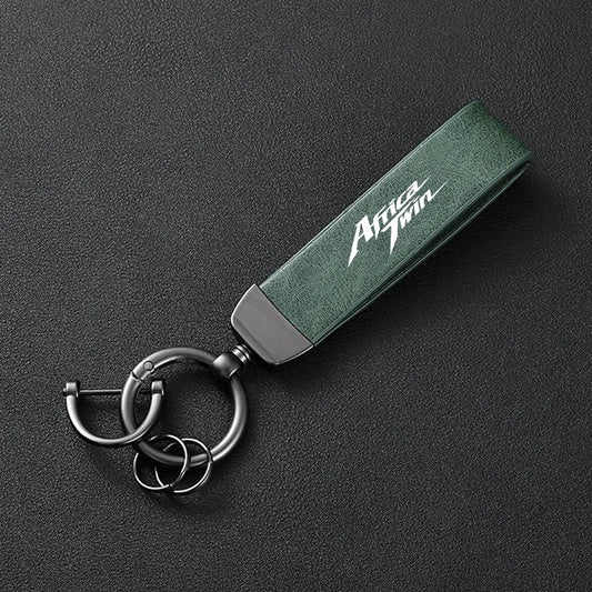 Africa Twin Leather Keychain 