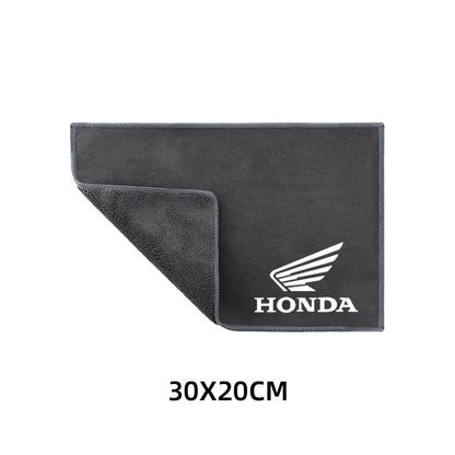 ผ้าไมโครไฟเบอร์เช็ดล้างและทำความสะอาดรถจักรยานยนต์ – 30x20cm / 30x30cm