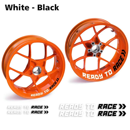 Ready To Race 反射ホイールリムステッカー