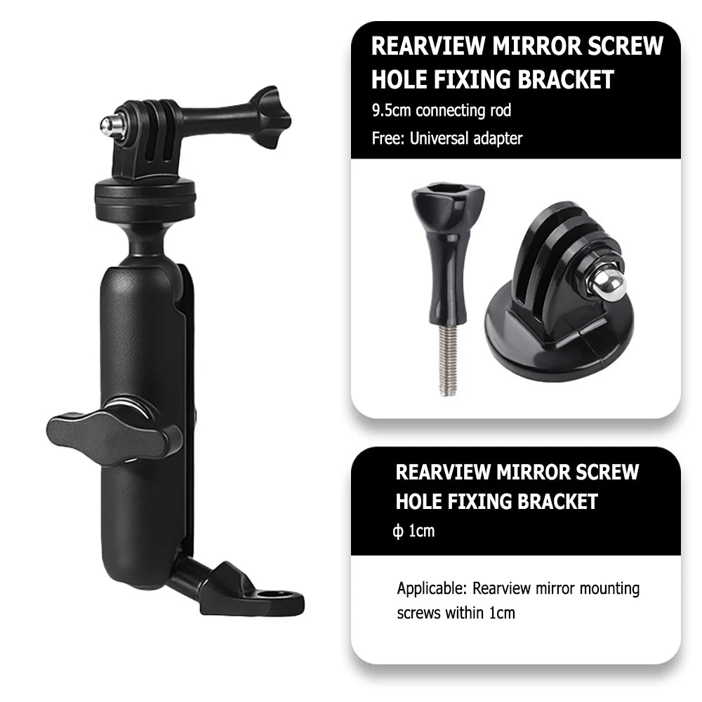 Metal Motorcycle Camera Holder – 360° Rotation
