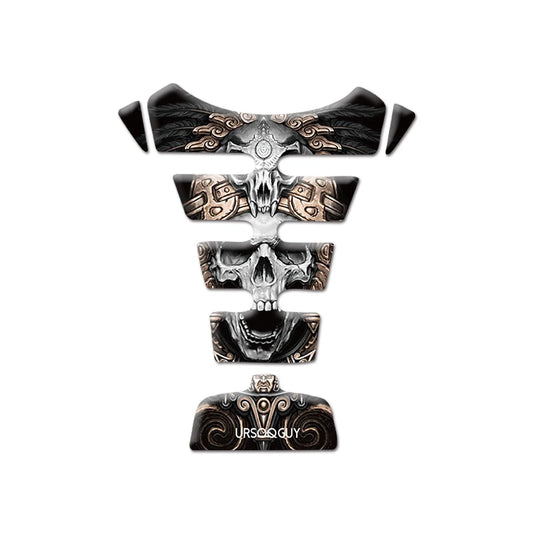 Motorcycle Skull Fuel Tank Pad