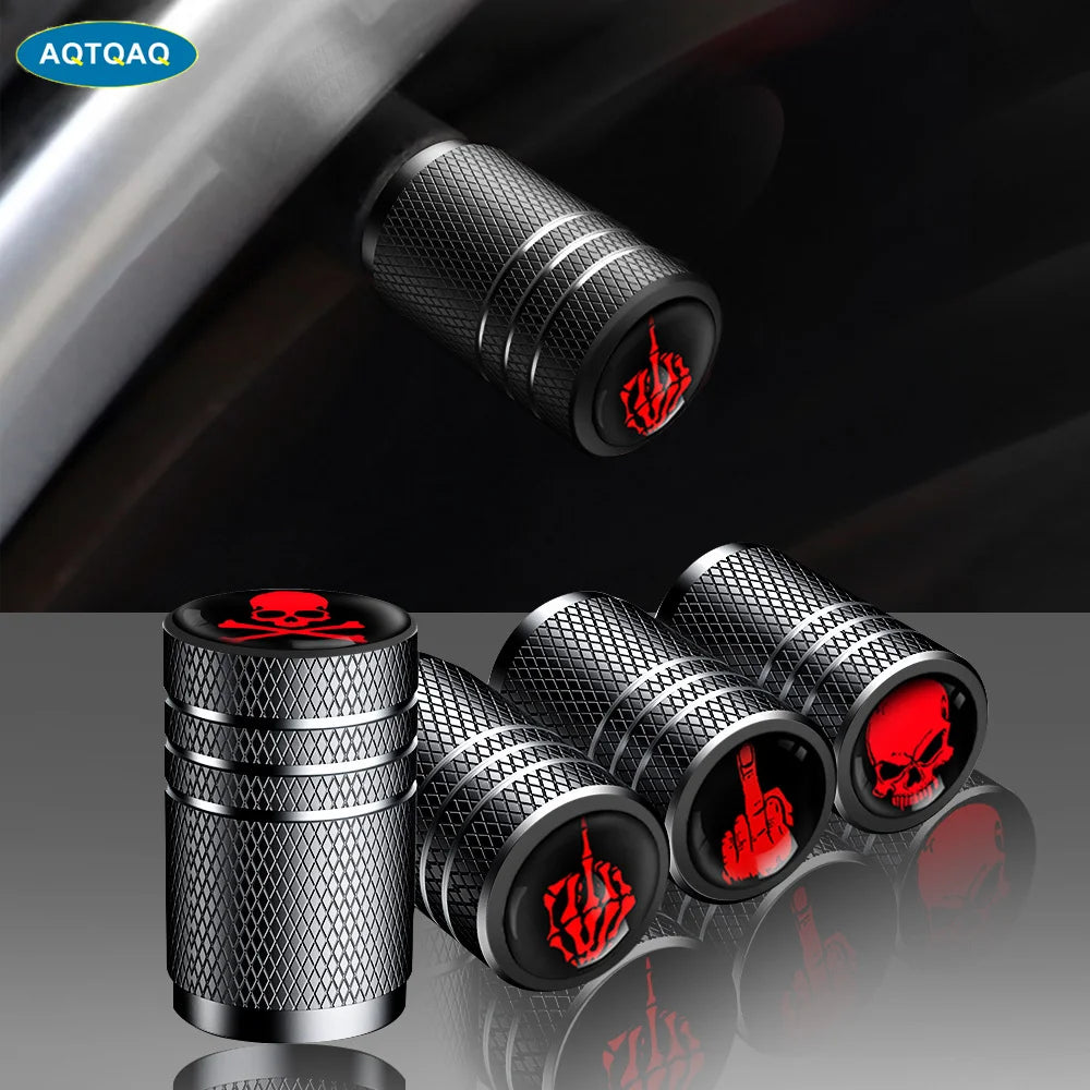 4Pcs/Lot Tire Stem Valve Caps 