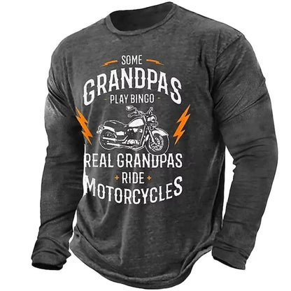 Motorcycle Vintage Long Sleeve Shirt 