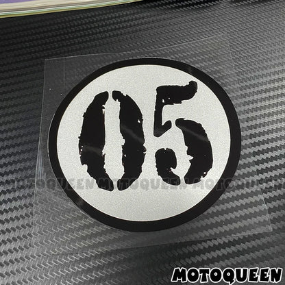 Cafe Racer Number Decals