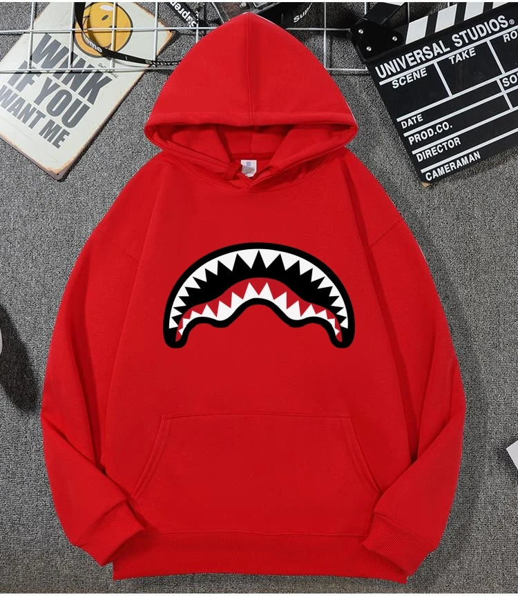 Shark Mouth Hoodie Cotton 
