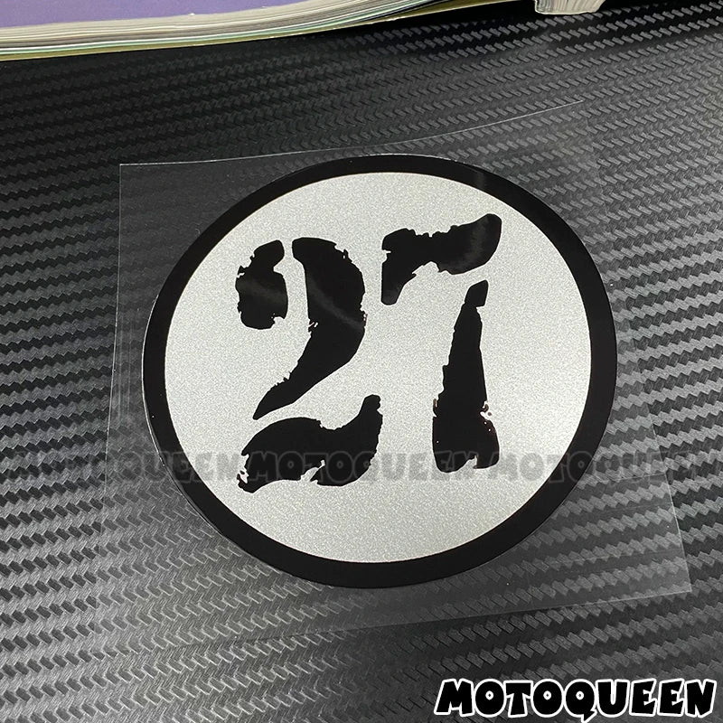 Cafe Racer Number Decals