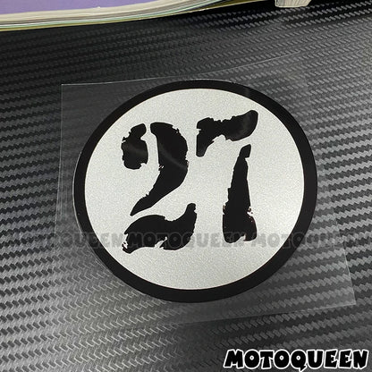 Cafe Racer Number Decals
